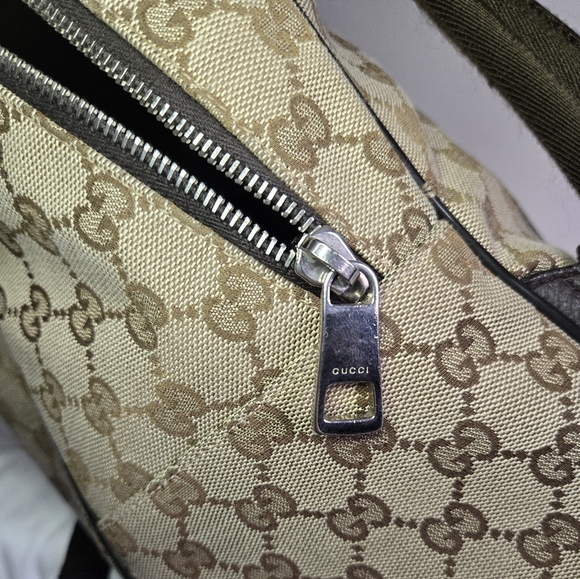 Gucci Beige and Brown GG Canvas Backpack main image 4